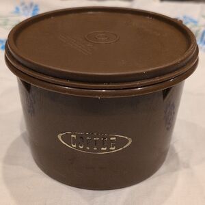 Tupperware Brown Coffee Canister